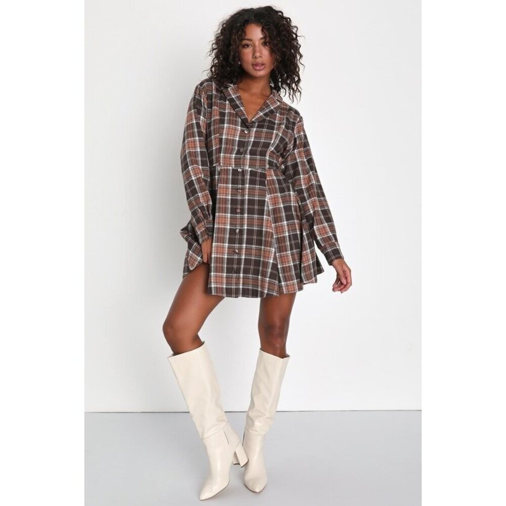 Lulus • Plaid Skater Mini Dress